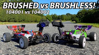 Brushless vs Brushed: WLToys 104002 vs WLToys 104001 1/10 4WD High Speed RC Cars