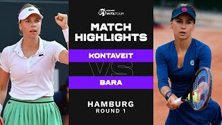 Anett Kontaveit vs. Irina Bara | 2022 Hamburg Round 1 | WTA Match Highlights