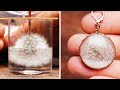 A unique piece of jewelry: Dandelion in Epoxy resin