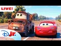 🔴 LIVE! 24 HOURS Pixar Cars NEW Livestream! 🚘 | Cars on the Road, Cars Toon & MORE! |  @disneyjr