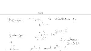 w106 The complex exponential function
