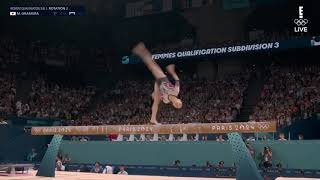 Mana Okamura Beam Qualifications 2024 Olympics