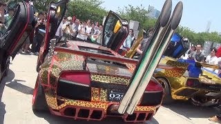 [SIS] 爆音大会! 世界最強諸星一家のランボルギーニ達の凄まじい咆哮!! [HD] Amazing sound lamborghinis!!