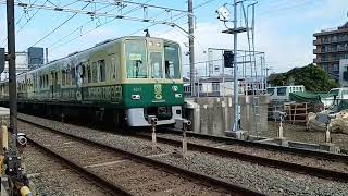 阪神電車8000系　甲子園ラッピング　江井ヶ島駅通過