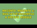 Magento: Magento 2: Run setup:di:compile a Specific Module (2 Solutions!!)