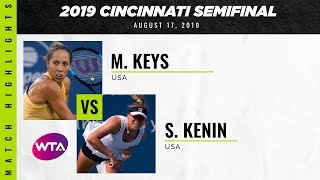 Madison Keys vs. Sofia Kenin  | 2019 Western \u0026 Southern Open Semifinal | WTA Highlights