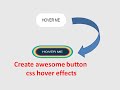 Css COOL Button Hover Effects - Pure CSS Tutorials - Html5 Css3 Hover Effects