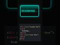 CSS Scanning Animation #animation #scanner #css