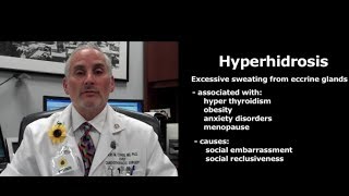 Hyperhidrosis- Neri Cohen, MD, Phd, GBMC