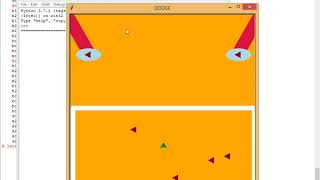 A Simple python turtle Graphics Dodge game