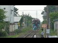 2024.06.23　jr板柳駅　五能線 深浦行き発車【gv e400系・2830d】　2024.06.23