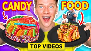 SHOCKING Making FOOD Out Of CANDY Challenges!! Learn How To Make Real vs DIY Pranks | Collins Key