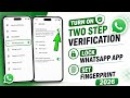 How to Turn on Two Step Verification on WhatsApp | lock WhatsApp App | Set Fingerprint on WhatsApp