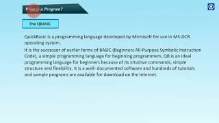 Class-6 Super Computer Chapter-8 Programming with Q-Basic