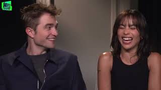 Robert Pattinson making Zoe Kravitz either laugh or roll her eyes for 14 minutes straight