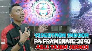 bahas modul komponen led videotron indoor p4 3840 hz ukuran 3x6 meter paling jernih tajem