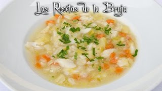 PORRUSALDA CON BACALAO - Receta fácil, ligera, sana y saludable