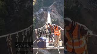 Suspension bridge in Rolpa,Nepal