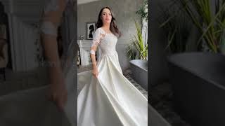 Satin wedding dress by Svetlana Nikitina ❤️