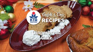 KTA's Quick \u0026 'Ono Recipes: Gingerbread Cake by Chef Grant Sato