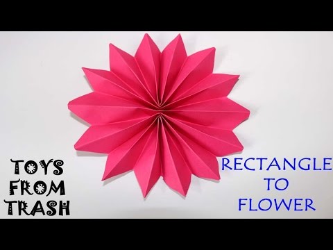 Rectangle to Flower | Kannada | Fun with Paper Rectangle to Flower | Kannada | Fun with Paper