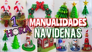 1 HORA DE MANUALIDADES NAVIDEÑAS 2024 ❄️😃🎄