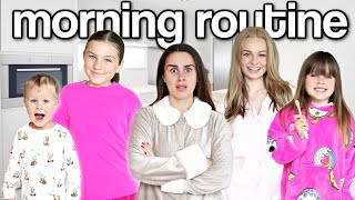Our Family’s CRAZY New Morning Routine! *4 Kids* | Family Fizz