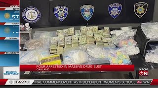 Four arrested in massive drug bust