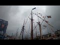 Tall Ship Race Turku 2024 vesisateessa juosten