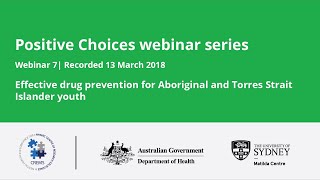Effective drug prevention for Aboriginal and Torres Strait Islander youth