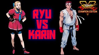 SFV: CE #1 Ranked Ryu Tjommmi vs Karin Analysis