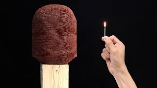 700000 Matches Chain Reaction Amazing 3D Giant Match Domino Effect