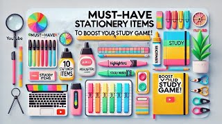 Must have stationery to boost your Study Game 🎯  #focushack  #StudyTools #studytipsforstudents