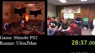 Shinobi PS2 Speedrun (1:02:13) AGDQ 2012