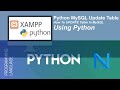 Python MySQL Update Table | How To UPDATE Table In MySQL Using Python
