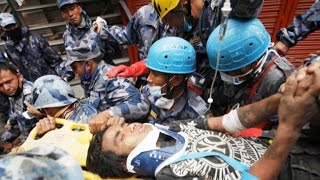 Teen trapped in rubble for five days after Nepal earthquake rescued