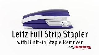 Leitz Full Strip Stapler w/ Built in Staple Remover