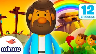 🔴 The BIBLE Animated for Kids! | 12 Episodes of Cartoon Bible Stories for Kids