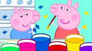 Świnka Peppa 🎨 Malowanie Rękoma I Ziemniakami | Bajki Po Polsku | Peppa po Polsku