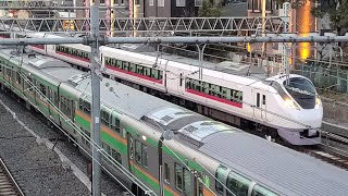 【常磐線】20M 特急 ひたち20号 E657系K19編成 鶯谷駅 通過シーン