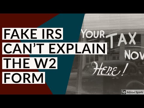 Fake IRS Doesn't Understand the W2 Form Fake IRS Doesn't Understand the W2 Form