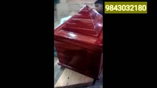 தேக்கு மர பிரமிட் பணப்பெட்டி teak wooden pyramid cash box money attraction box jewels box rosewood