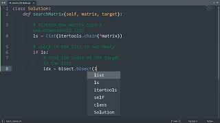 Leetcode 74. Search a 2D Matrix in Python | Python Leetcode | Python Coding Tutorial | Python ASMR