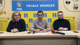 Conferința de presă a PNL Vrancea de joi 5 decembrie 2024