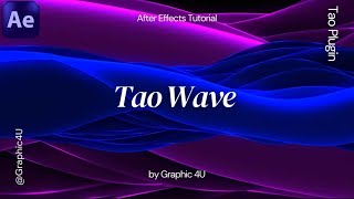 Trapcode Tao Wave Background After Effects Tutorial
