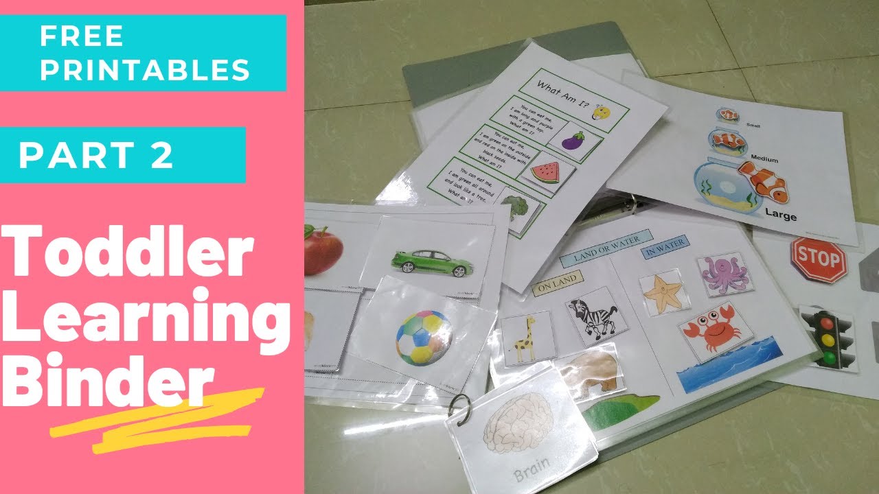 Toddler Learning Binder Part2|Free Printable|Fun&educational Activities ...