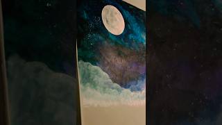 I Loved making this galaxy christmas present mural 🎨 #spacelover #mural #universe #acrylicpainting