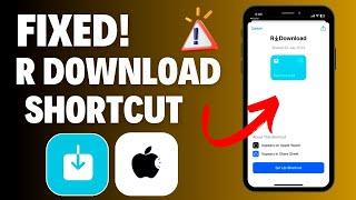 R download Not working iOS 17 | Ho to Fix R download Shortcut Not Downloading video in iPhone (2023)