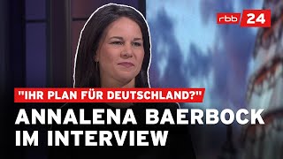 Annalena Baerbock zu Wirtschaft, Klima, Migration und Außenpolitik | Bundestagswahl 2025