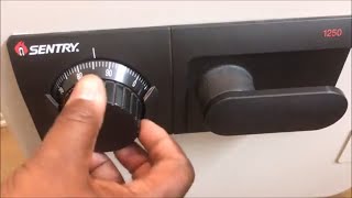 How To Open A Sentry Safe Three (3) Number Dial Combination Lock Model 1250